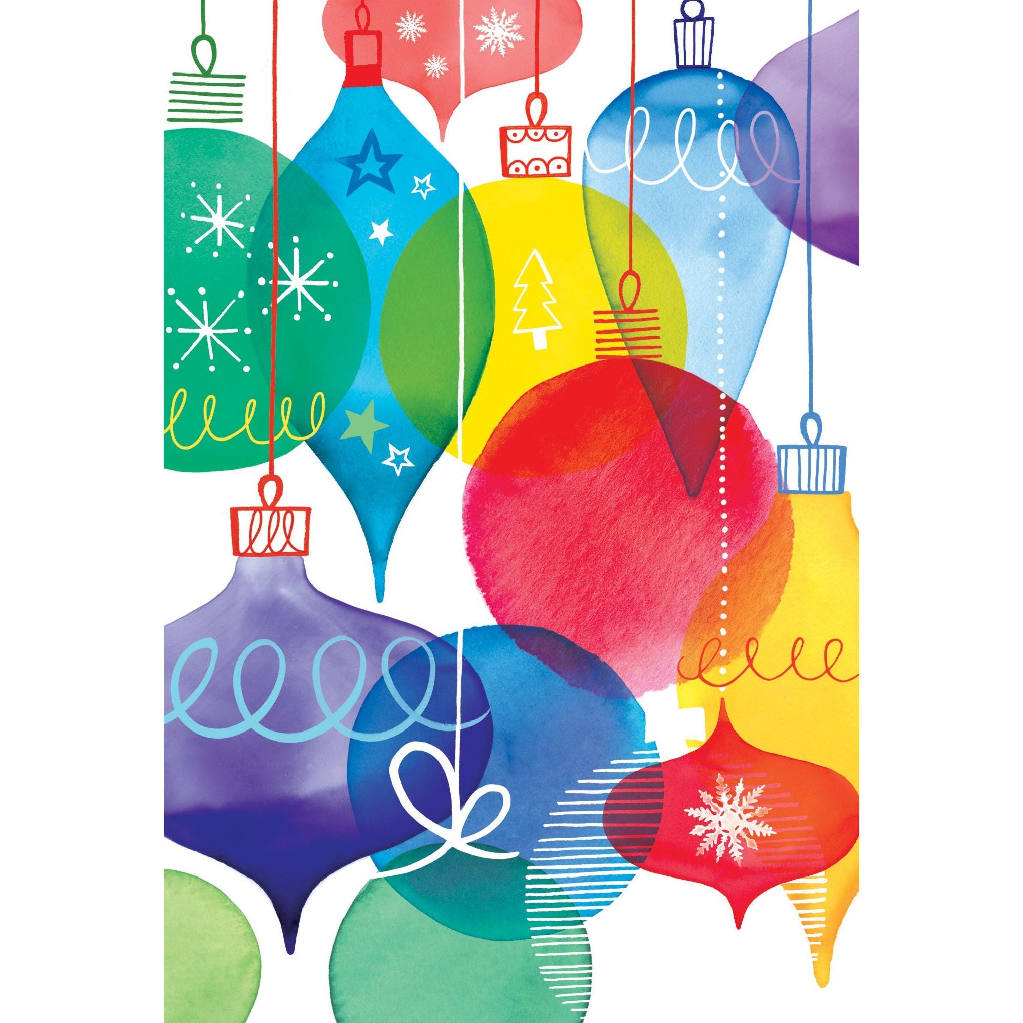 Holiday Ornaments Cheer Christmas Card Friend